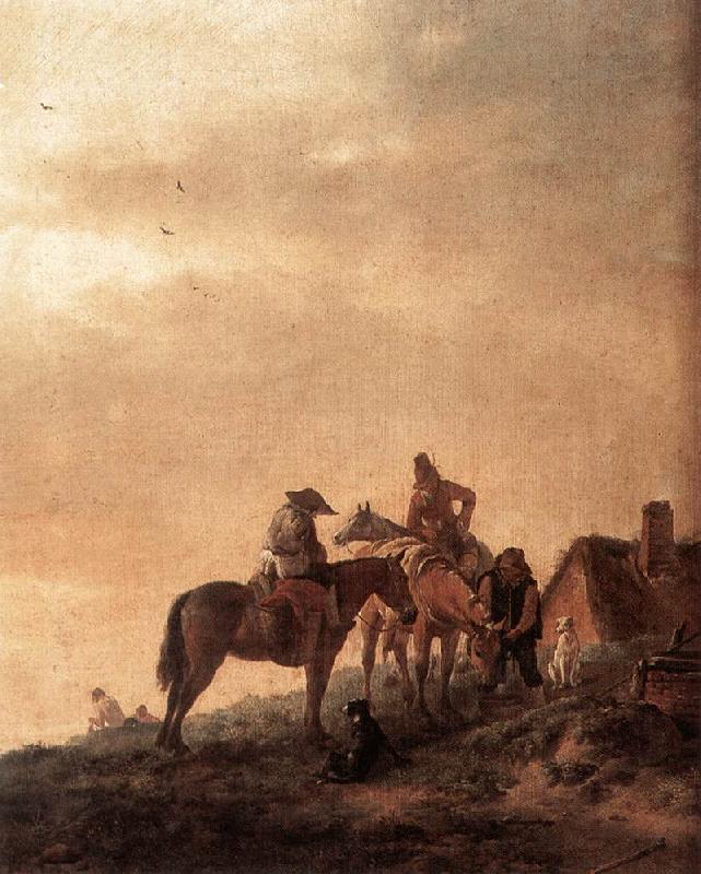 WOUWERMAN, Philips Rider's Rest Place q4r France oil painting art